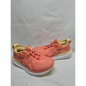Size 6- Asics Gel Nimbus 25 Womens Orange Pink Athletic Shoes Sneakers 1012B356